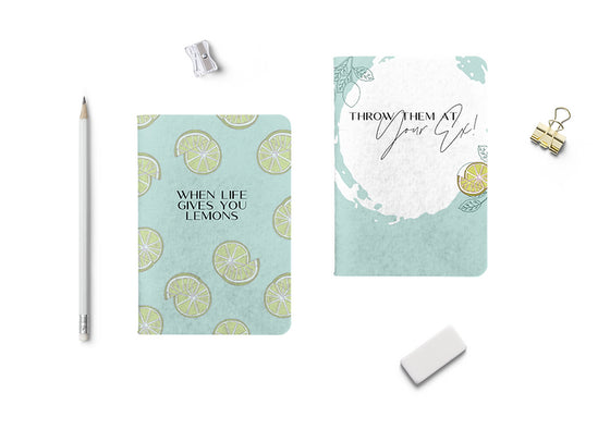 Life Gives You Lemons Notebook (Set of 2)