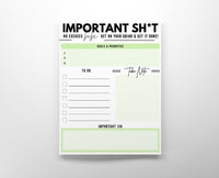 Important Sh*t Planner Pad