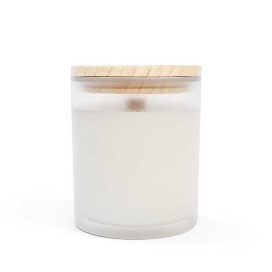 "Live with Purpose" | Inspirational Frosted Glass Candle - 11oz