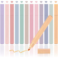 Highlighters Cute Pastel Pens 12 Colors Bible Pens No Bleed with Soft Tip Aesthetics Pens Markers Kawaii Stationary for Students