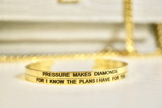 Morning Mantra Gold Cuff