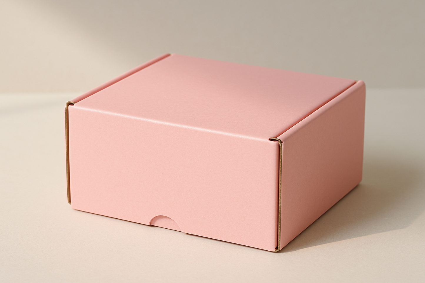 pink shipping box