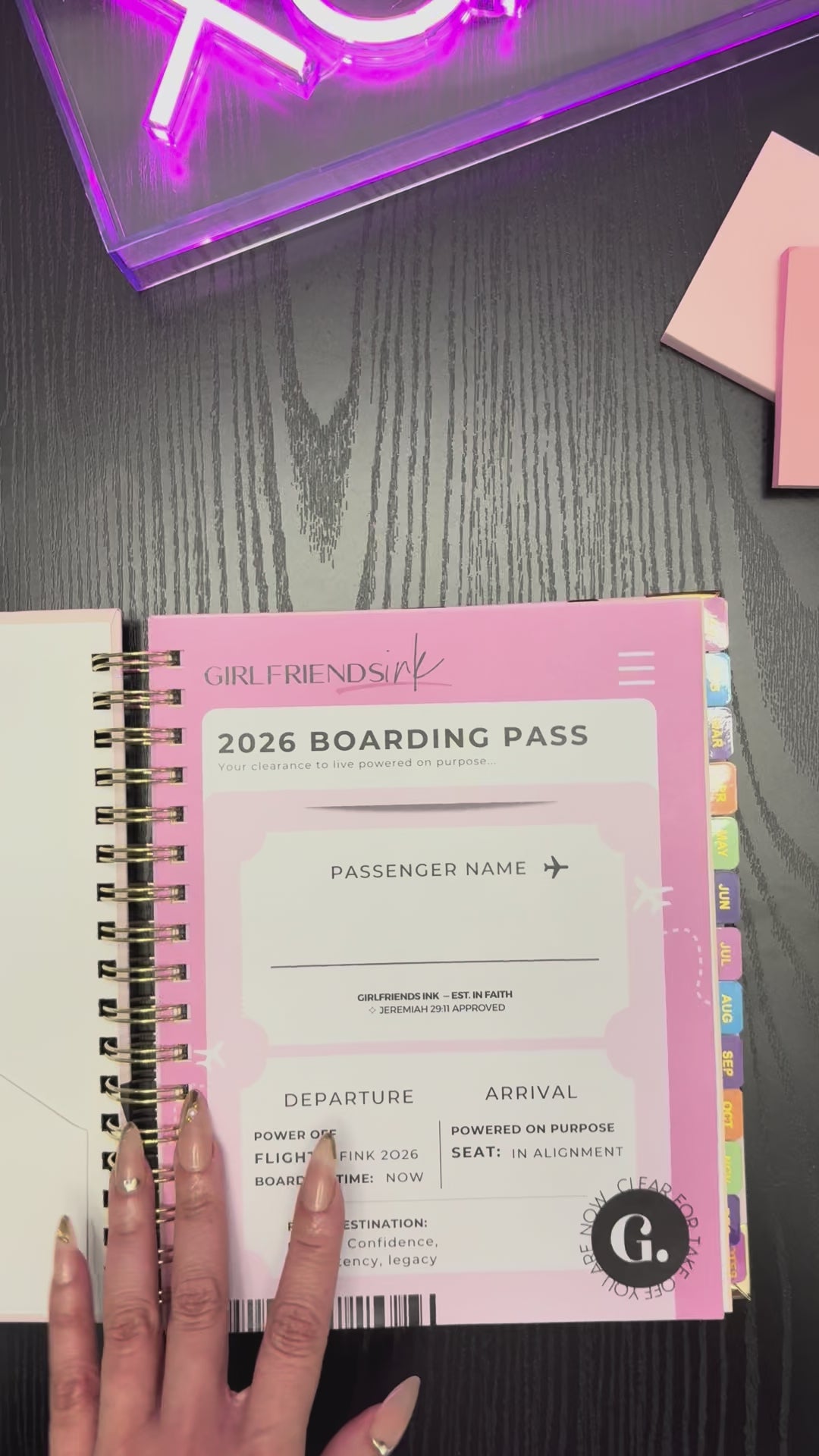 2026 Powered on Purpose Planner in Built Different